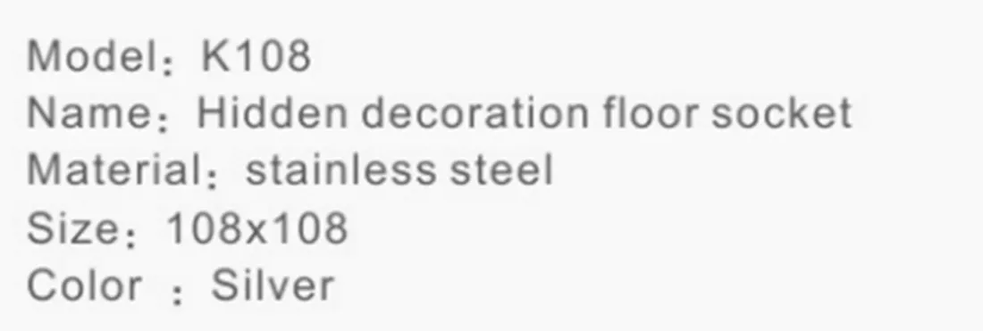 Напольная розетка-K108-b