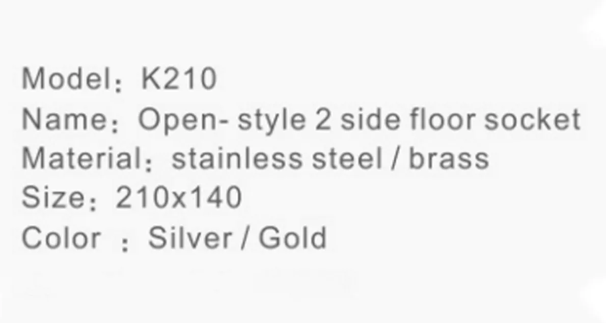 Напольная розетка-K210-2