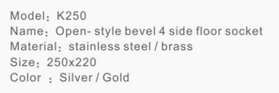 Напольная розетка-K250-a