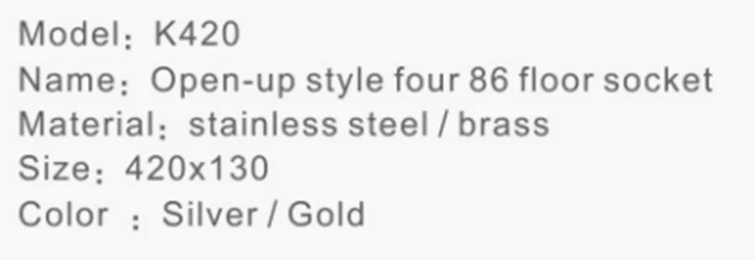 Напольная розетка-K420-a