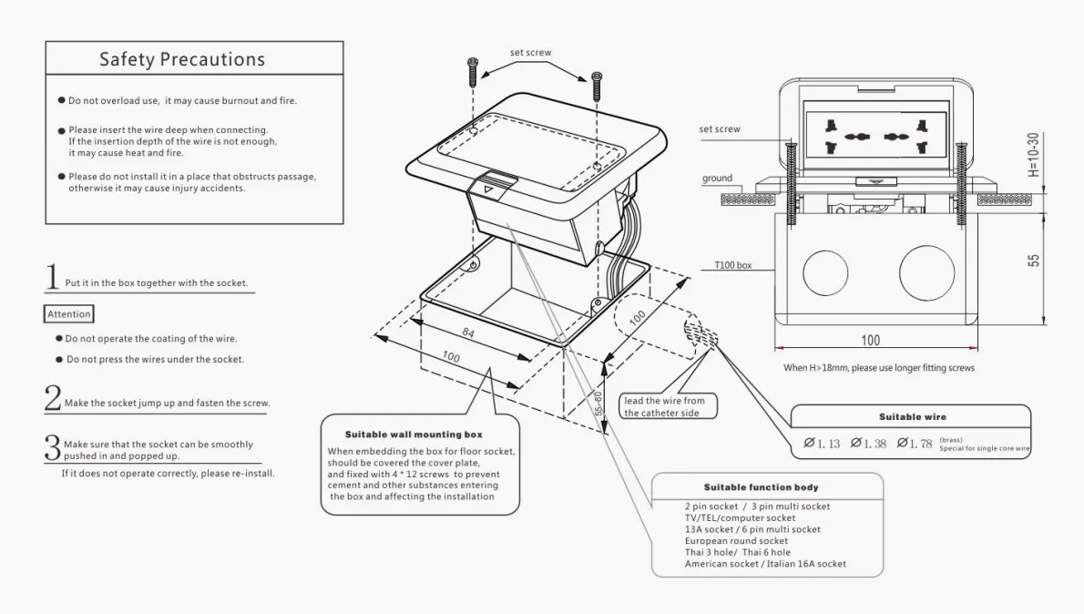 Напольная розетка-K50 Duplex-1